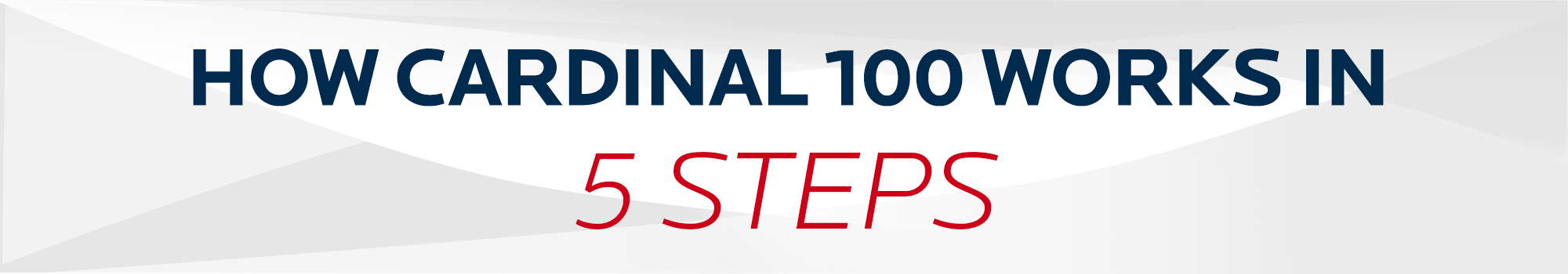 How Cardinal 100 works in 5 steps